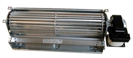 Querstromlüfter, Turbine 240x60 mm, 230V/1/50Hz, 18 W - Motor rechts