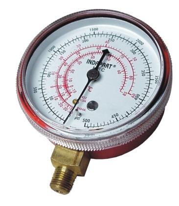 Ersatz Manometer Niederdruck, Anschluss 1/8 NPT, R134a, R404A