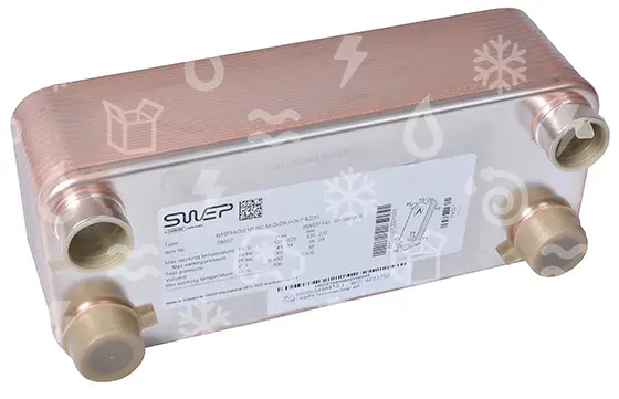 Plattenwärmetauscher SWEP, B10THx30/1P-SC-S, 4x1"