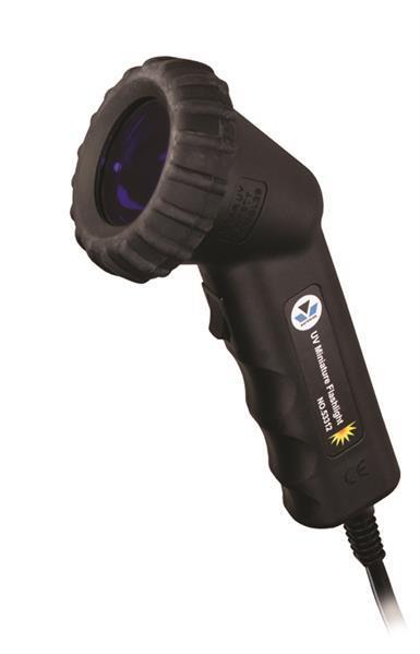 UV-Mini Lecksuchlampe 50Watt/12V - 5m Kabel - Sicherheitsbrille