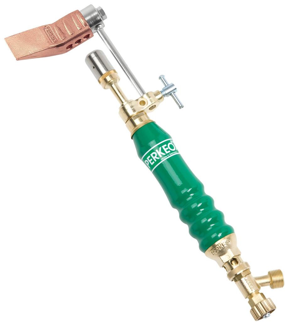 PERKEO Propan Hochleistungs Lötkolben mit Kupferstück, Spitzform, G3/8" LH