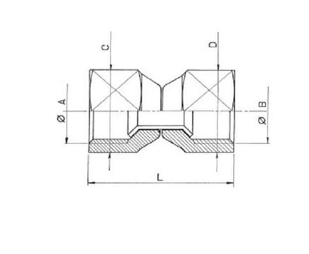 Doppel Überwurfmutter 5/8"SAE WIGAM US4-10 ? Stückpreis (VPE=25 Stk.)