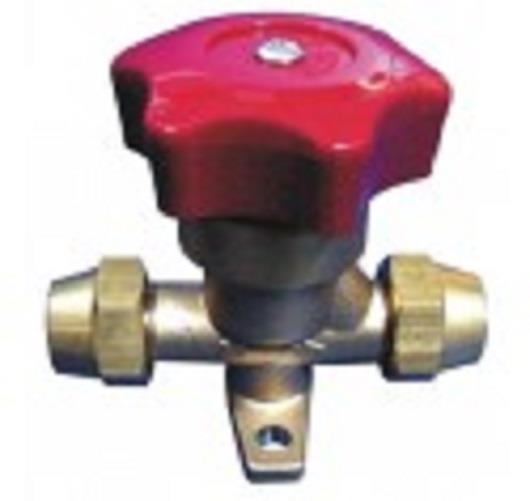 Absperrventil Bördelanschlüsse 5/8" SAE mit Bördelmuttern