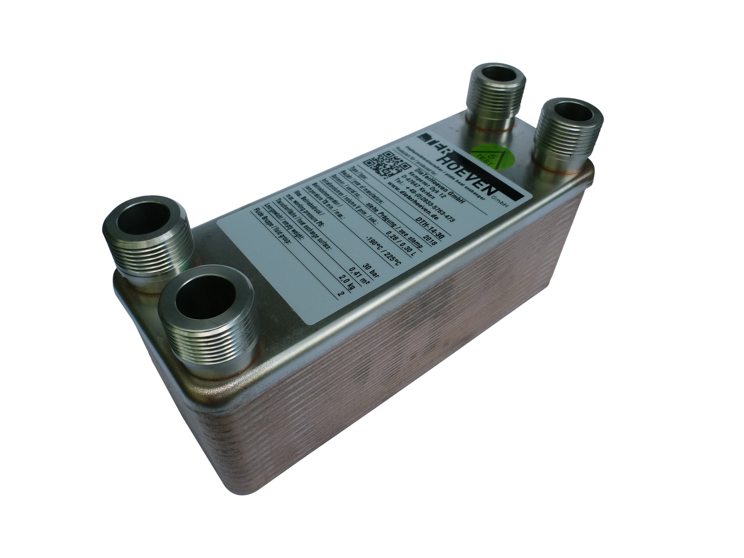 Plattenwärmetauscher DTH-14-30 4x3/4"
