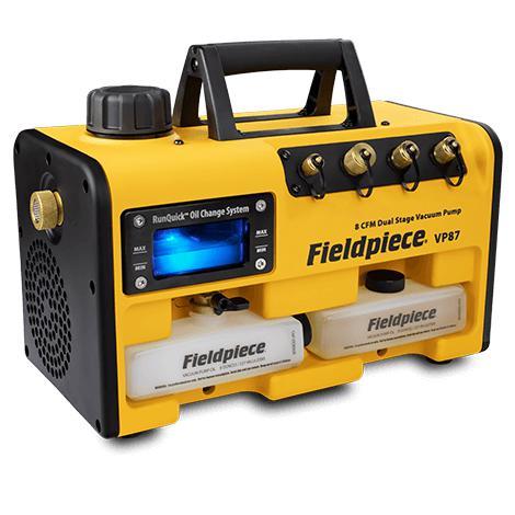 Vakuumpumpe mit RunQuick™- Ölwechselsystem 8CFM 220 l/min VP87EU FIELDPIECE A2L Zulassung