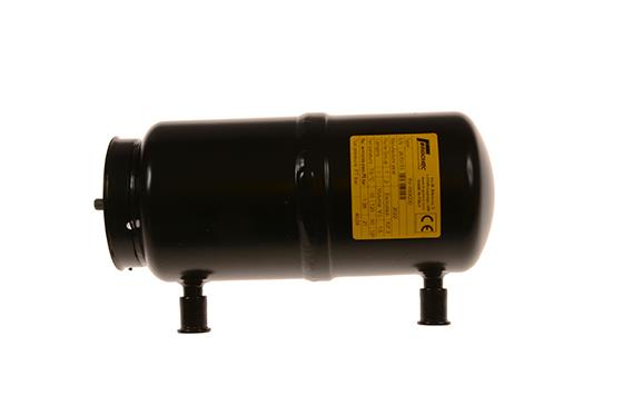 Kältemittelsammler, 28 BAR, 1,5 l, Eingang 10 mm ODS, Ausgang 10 mm, M8,