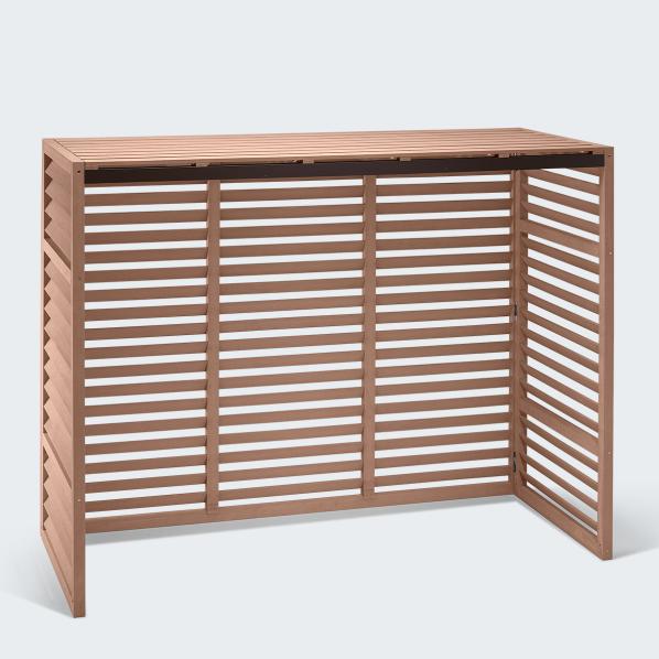 Evolar Klima- & Wärmepumpengehäuse Tropical Teak WPC XL, 1300x1700x750 MM