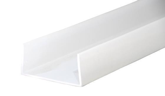 Leiste U - PVC für PUR-Paneel 080, 30x80x30 mm, L = 4 m