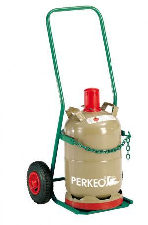 PERKEO Propan Stahlflaschenwagen für 1x 11 kg-Flasche