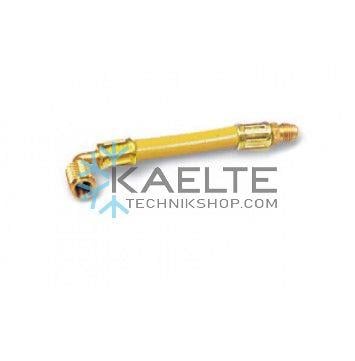 Füllschlauch WIGAM 1/4”SAE F 90° x 1/4”SAE M, GYSL/4M-4/6/Y*TUBO FLESS. 150mm