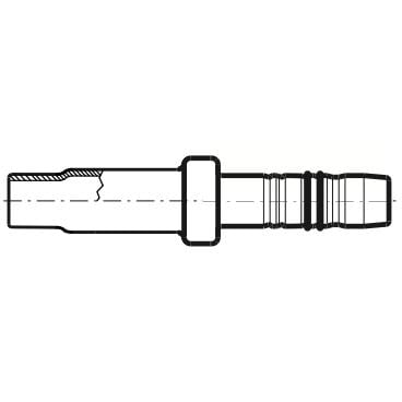 FLEXIN-Lötfitting D20M100-0610 Bördel-Fitting D08 auf 10 mm Lot 150mm