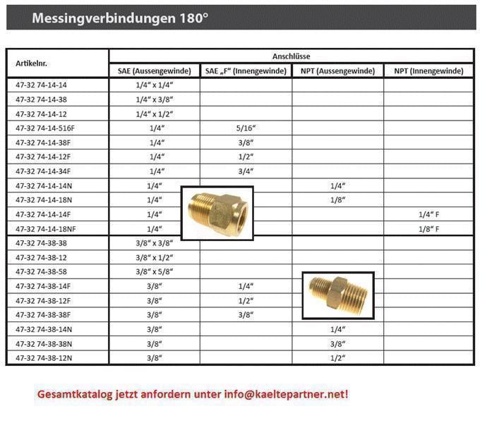 Doppelnippel (Verbindungsnippel) 180° - 3/8" SAE x 3/8" SAE