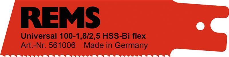 REMS UNIVERSALSÄGEBLATT 100-1,8/2,5, 5ER-PACK für alle Sägearbeiten
