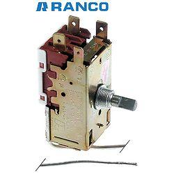 THERMOSTAT für Behälter Ranco K50-P1135, 2 Kontakten 6A 250V, Kapillarrohr 2500 mm, kalt +1,5°C, warm +11,0°C, halbmondförmige Achse 6x4,6 mm
