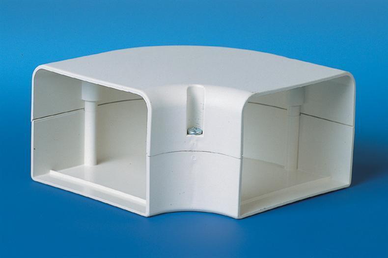 Airco-Duct Bogen 90° - 70 mm - RAL9002