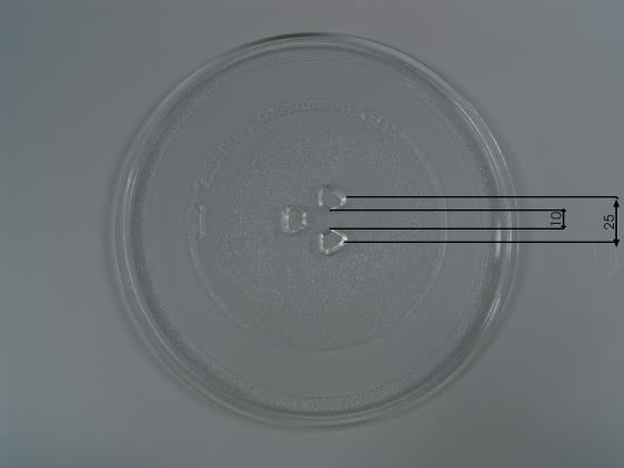 Glasteller für Mikrowellen - Model H - Ø 255 mm