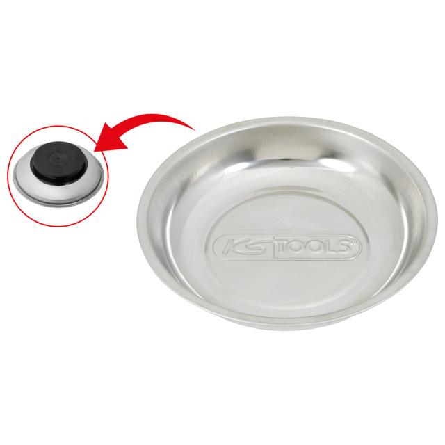 KS Teller 800.0150 Edelstahl Magnetteller 150mm Magnetseite kunststoffüberzogen