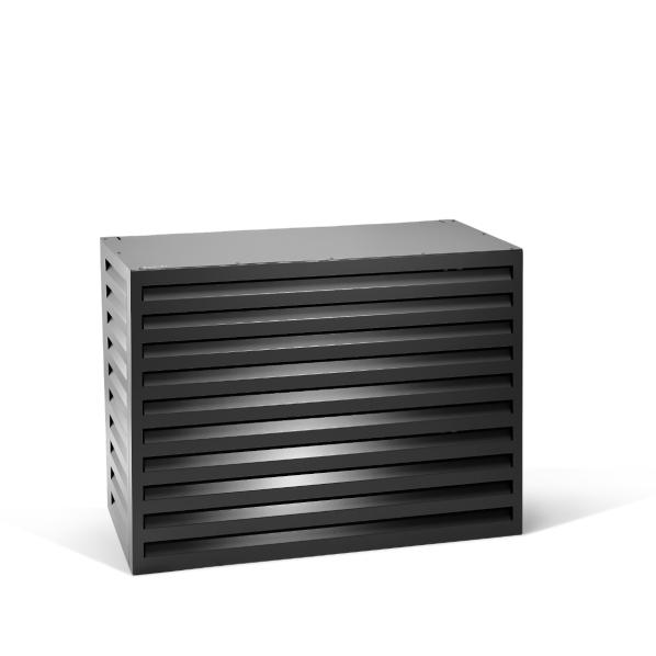 Evolar Klima- & Wärmepumpengehäuse Schwarz Aluminium M, 800x1100x550 MM