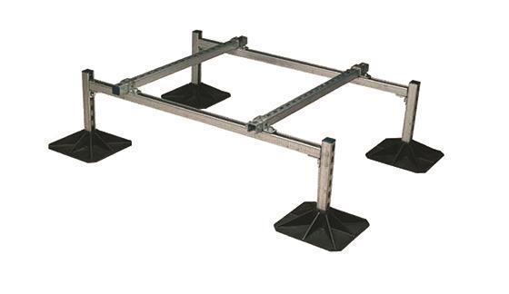 Bodenstütze für Außengeräte 1200 x 3000 mm, NICCONS