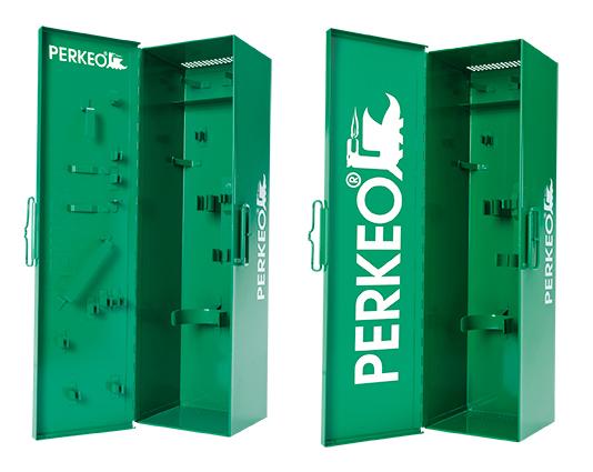 PERKEO TOP BOX Stahlblechkästen für Lötanlagen mit 0,425 kg-Montageflaschen, ohne Halteklammern