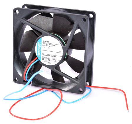 Axialventilator EBM 8414NGH, 80 x 80 x 25 mm, 24 V, 3600 U/Min