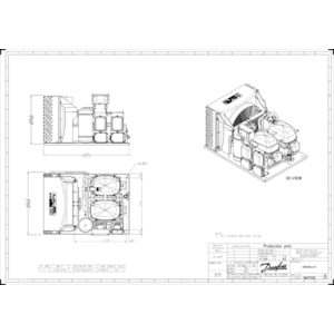 Danfoss Verflüssigungssatz vollhermetisch SC18/18CLXT2, R404A, R507
