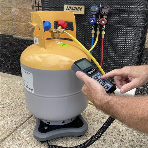 Kältemittelwaage Accu-Charge II Schwarz - programmierbar bis zu 110 kg
