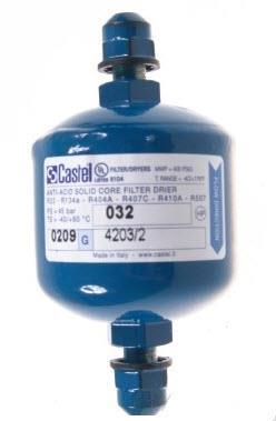 Filtertrockner Castel 4203/2, ANTI-ACID, 032, 1/4" SAE, Bördelanschlüsse