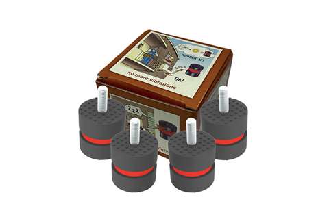 Fußdämper - 100 bis 350KG - 4 Stk./Packung - 4X ROT, 1NOCEVD4040M