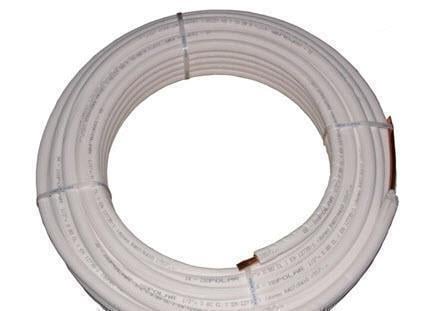 Kupferrohr isoliert CU 1/4" (6mm), Stärke 0,8 mm, 50 m Rolle