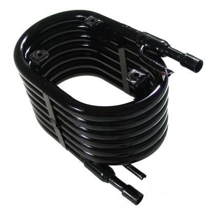 Röhrenkondensator KTT-03, 10,53 kW, ODS-Verbindung: Kältemittel 1/2", Wasser 3/4"