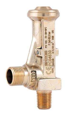 Sicherheitsventil CASTEL 3061E/2C130, Bördel, 1/4" NPT, 3/8" G, 130,0 bar