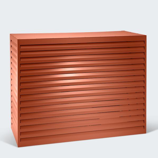 Evolar Klima- & Wärmepumpengehäuse Ziegelrot Aluminium XL, 1300x1700x750 MM