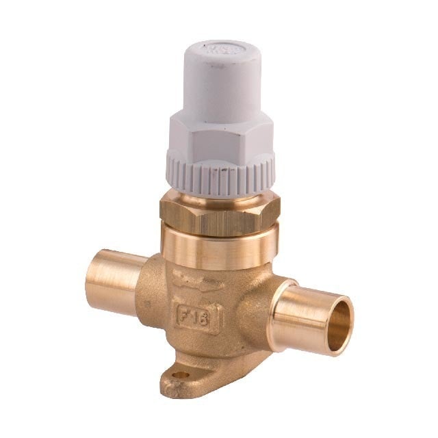 Castel 6420/M22 Kugel-Absperrventil mit Schutzkappe, 22 mm Lötanschluss, ohne Schrader
