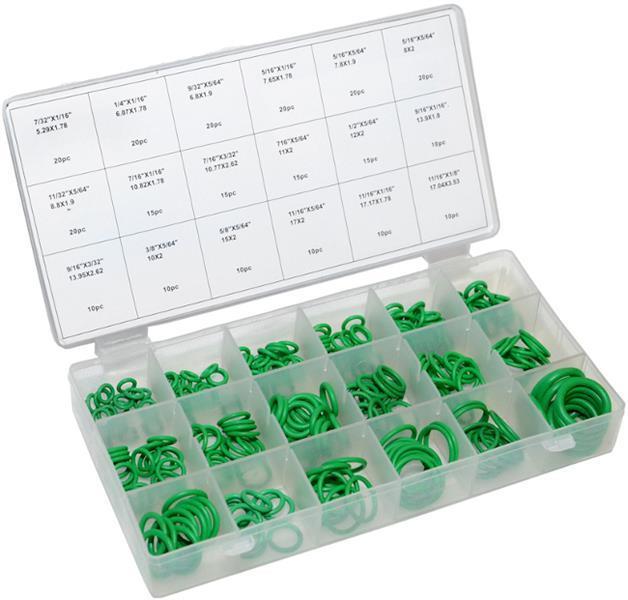 O-Ringe aus HNBR Gummi, Set aus 270 Stk, für KFZ-Klimaanlagen