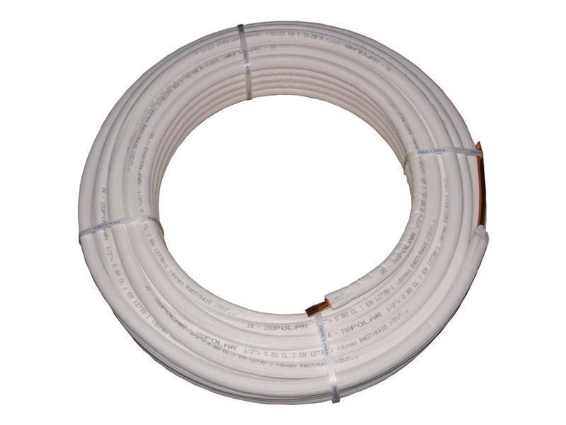 Kupferrohr isoliert CU 3/8" (10mm), Stärke 0,8 mm, 50 m Rolle