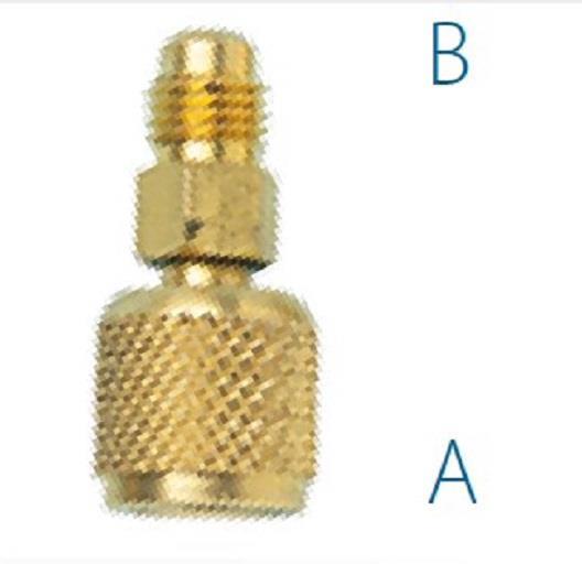 Adapter gerade, 3/16" SAE x 1/4" SAE mit Ventildrücker WIGAM RG183