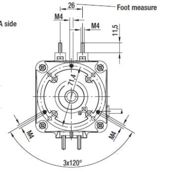 Lüftermotor EBM M4Q045-CA01-01/A38, 230V/1/50Hz, Leistung 7/31 W
