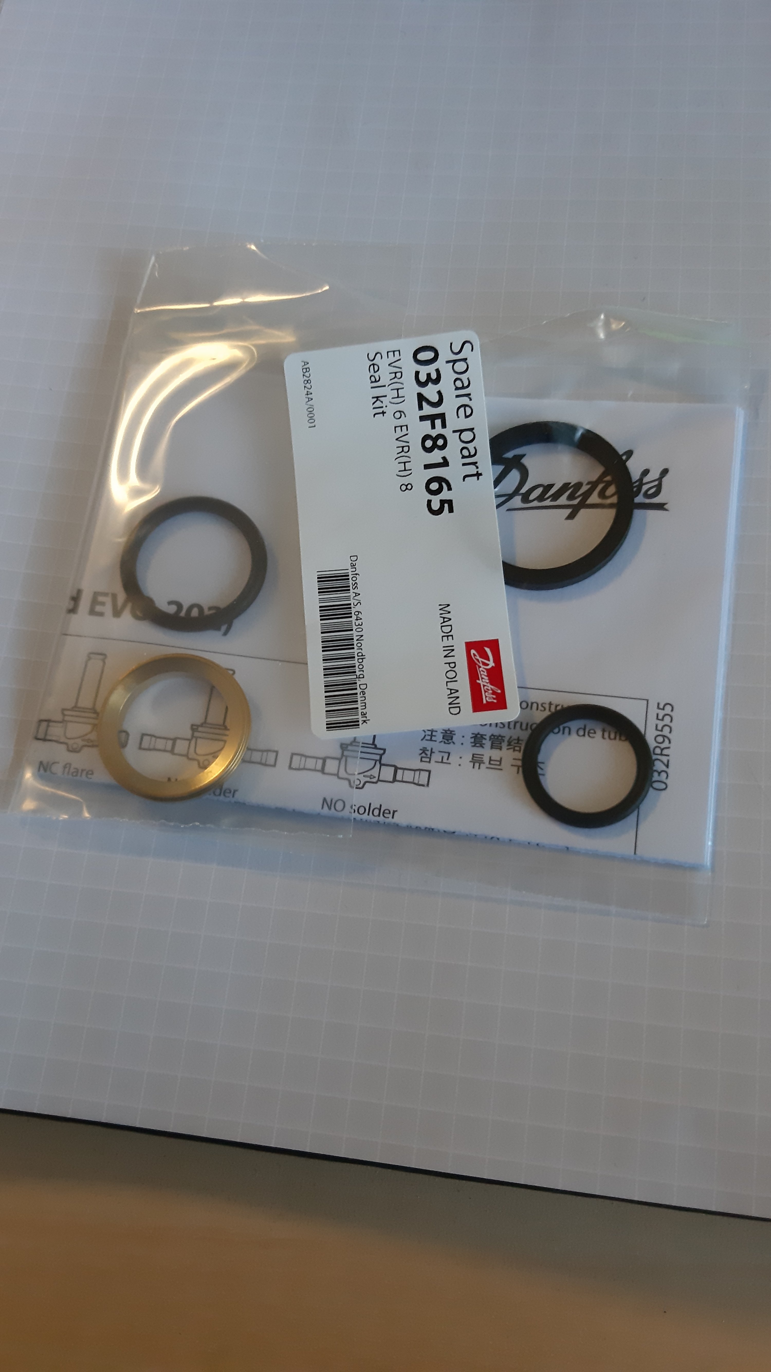 Danfoss Dichtung 032F8165 für EVR(H)6 + 8