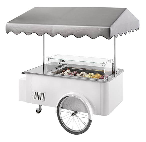 Nordcap Speiseeiswagen Isa CARRETTINO WEISS
