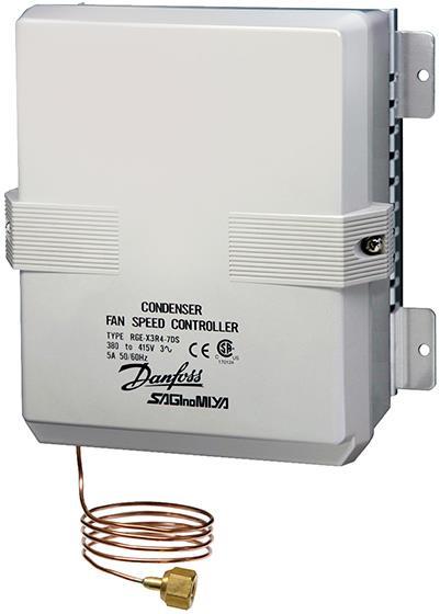 Lüfterdrehzahlregler Danfoss RGE-X3R6-7 R410A 0,2-5A 400V/3/50Hz