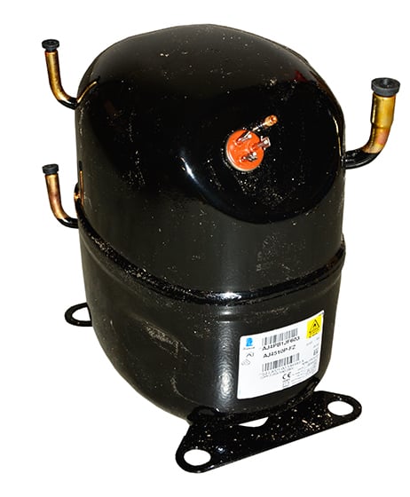Verdichter Tecumseh AJ4510P-FZ-PAJ, A2L, HBP - R455A, R454C, 220 - 240V, 50 Hz, 1 Phase, Lötversion