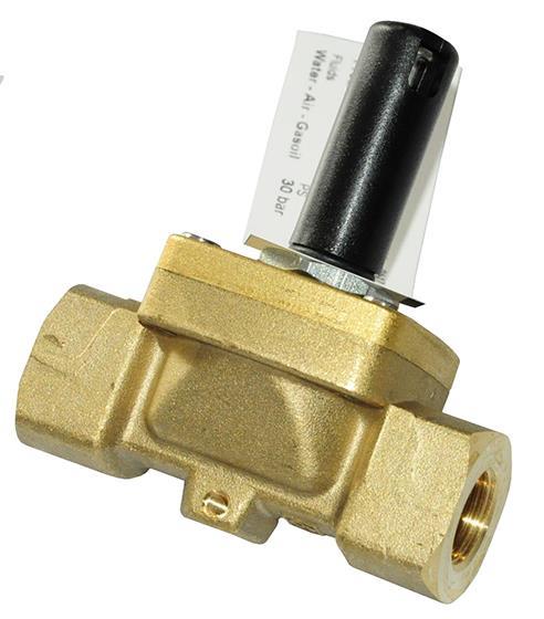 Magnetventil Castel, NC, G3/8" Bördelanschluss, ohne Spule, 1132/03S