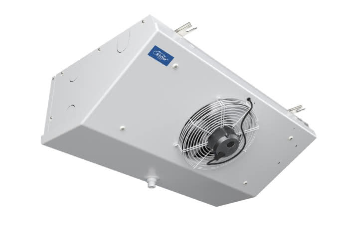 Roller Deckenluftkühler DLKT 721 EC, 0014617, für A2L / A3 Kältemittel LA=7 mm, Luftvolumenstrom: 970 m³/h, , mit Abtauheizung