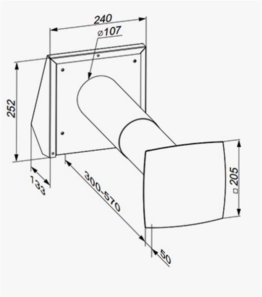 Lüftungsanlage (dezentrales Lüftungsgerät) KWL (kontrollierte Wohnraumlüftung) TwinFresh Comfo RA1-25 mit Fernbedienung, max. Förderleistung 24 m3/h (mit Stecker)