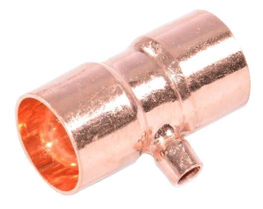 Kupfer T-Stück reduziert i/i/i 22-06-22 mm, Lötende