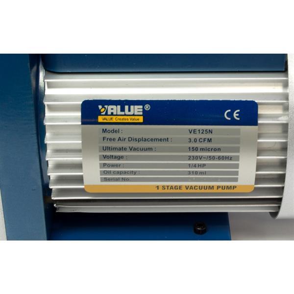 Einstufige Vakuumpumpe VE125N, 70 l/min, 230V, 50-60Hz