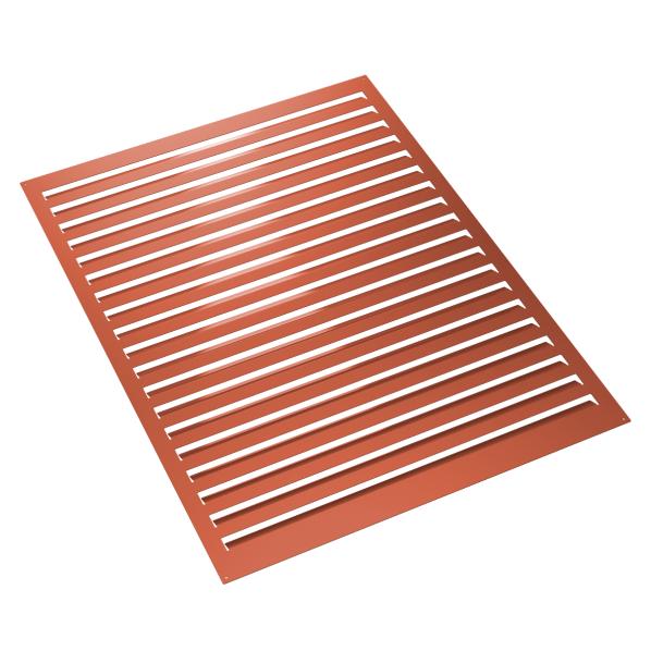 Evolar Rückwand Alu Ziegelrot Tower, 1200x1600 MM