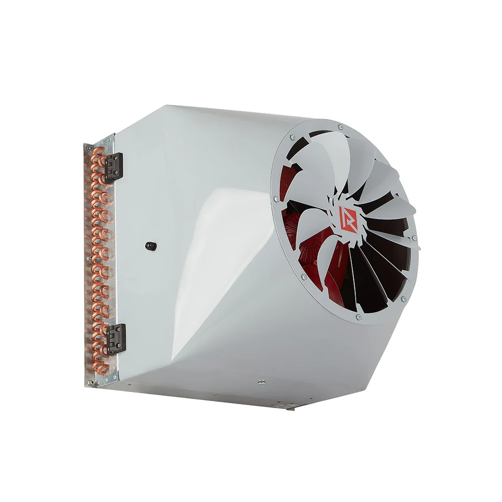 Reventon Wasser-Lufterhitzer Serie FARMER 230V AC Farmer OpenAir IP66 54,3kW
(Heizleistung: 90/70°C Wassertemperatur, 0°C Raumtemperatur)