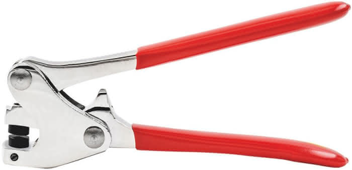 Dietz 9042 Plombenzange 130/8mm, vernickelt, rote Griffe